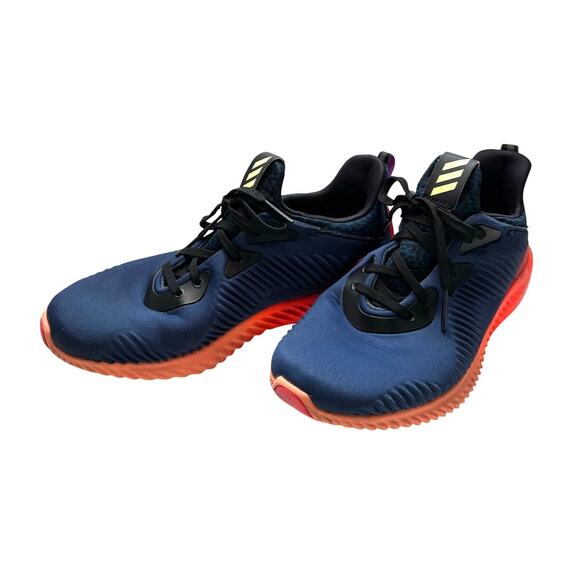Adidas Alphabounce Mens 7.5 Blue Orange Athletic Shoes Trainers - Picture 1 of 6